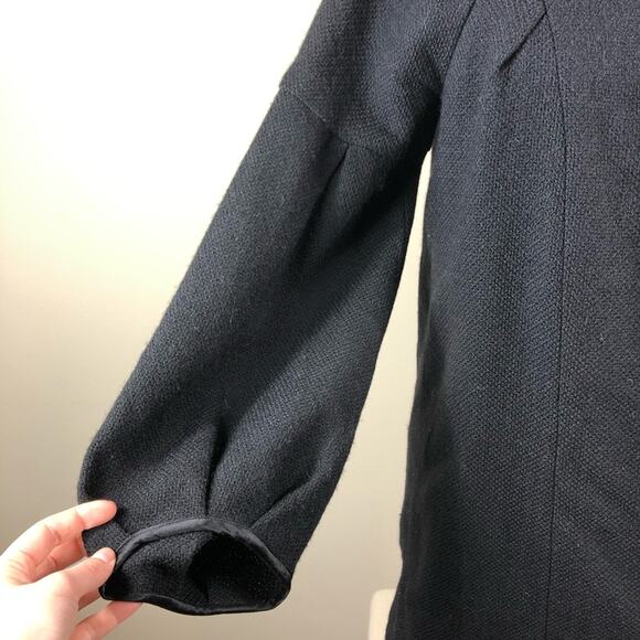 VANESSA BRUNO Athe Black Wool Midi Dress Size 38 Classic Shift US 4/6 - Picture 3 of 8